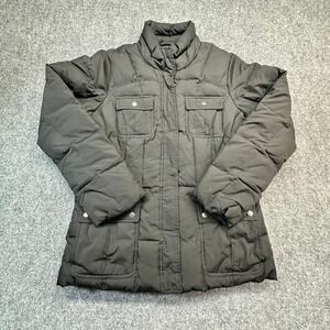 Calvin Klein Jeans Puffer Jacket Women Large Black WG36K09 Excellent Down Fill‎